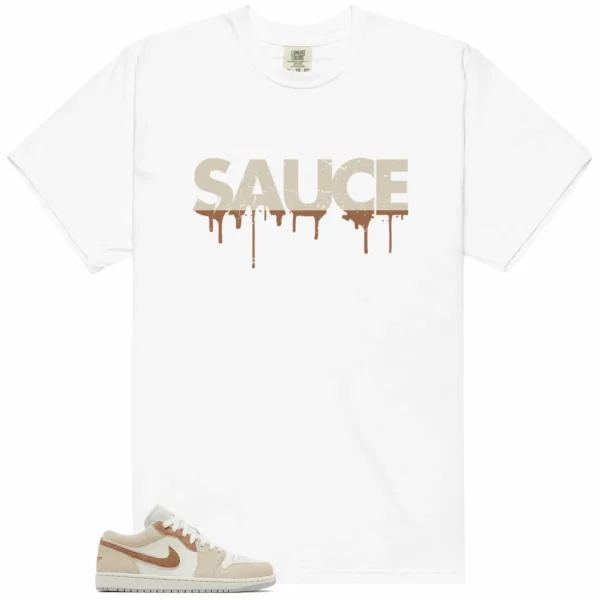 Sauce Tee to Match Your Jordan 1 Low SE Sail Archaeo Brown