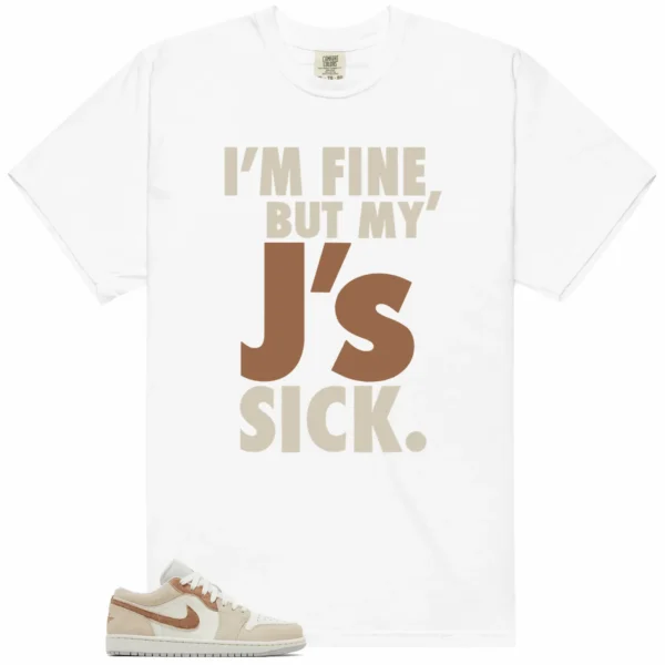 Jordan 1 Low SE Sail Archaeo Brown Lovers' Sick J's Shirt