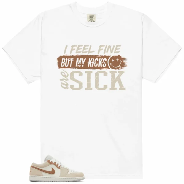 Jordan 1 Low SE Sail Archaeo Brown Match: Sick Kicks Shirt