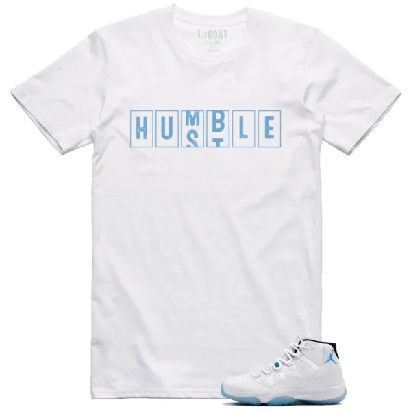 Jordan 11 Legend Blue - Hustle Humble T-Shirt