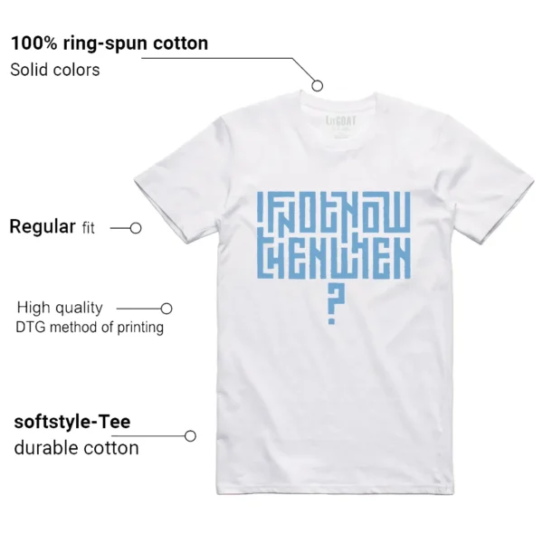 Jordan 11 Legend Blue Style T-shirt Motivational Graphic Features