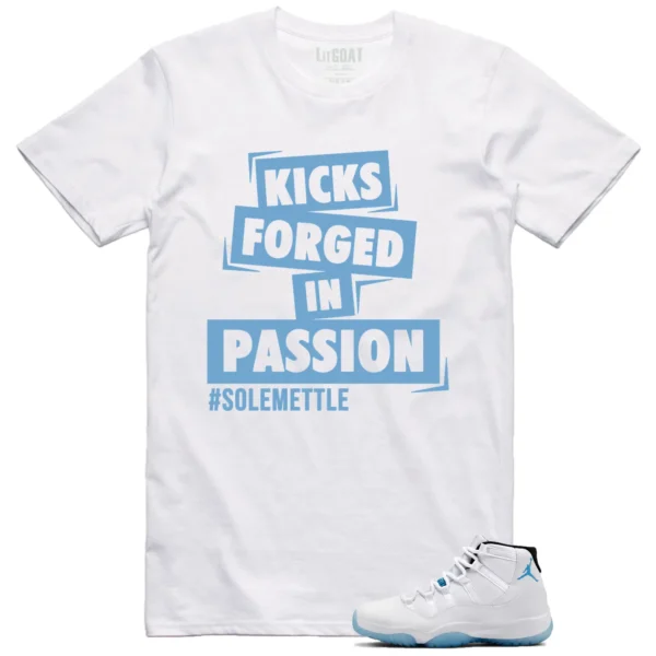 Passion Kicks Tee - Perfect Match for Jordan 11 Legend Blue