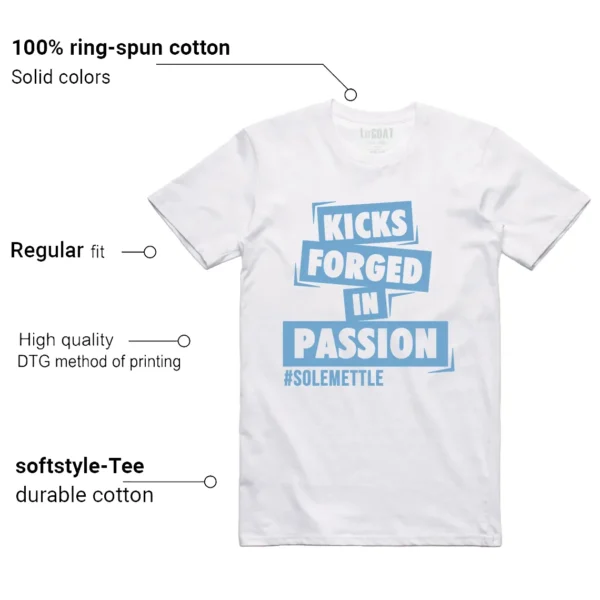 Passion Kicks Tee - Perfect Match for Jordan 11 Legend Blue Features