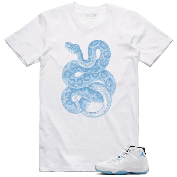 Python Snake Shirt for Jordan 11 Legend Blue Sneaker