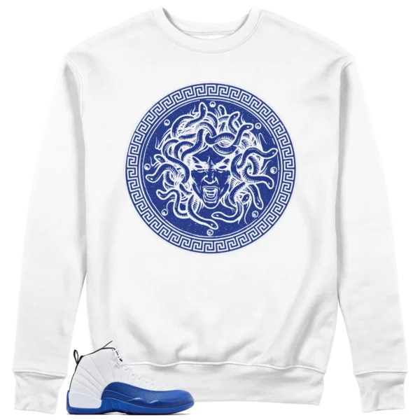 Medusa Sweatshirt for Air Jordan 12 Blueberry Kicks