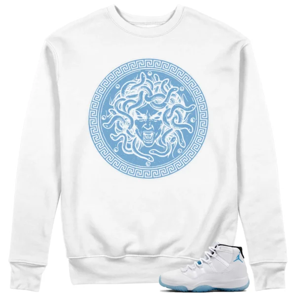 Medusa Sweatshirt for Jordan 11 Legend Blue Kicks