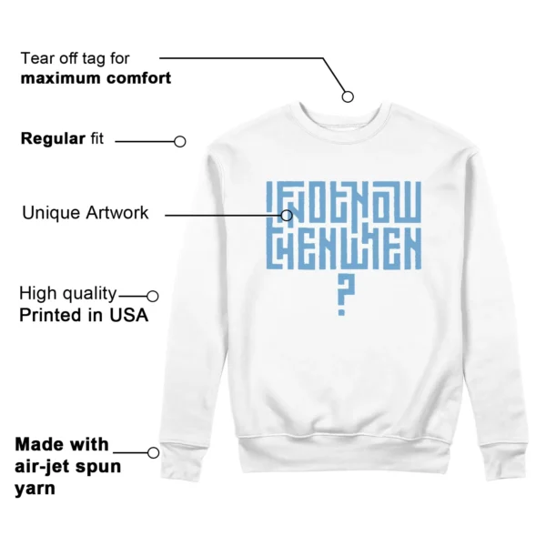 Motivational Sweatshirt For Jordan 11 Legend Blue Features