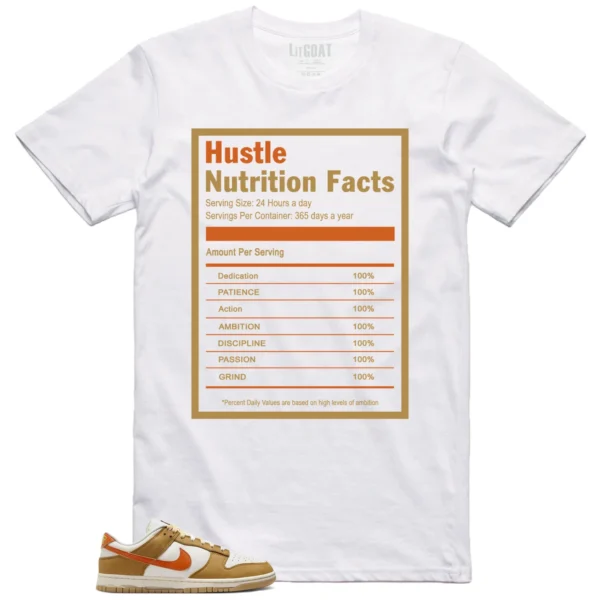 Hustle Facts: Motivational Graphic for Nike Dunk Low Be the 1