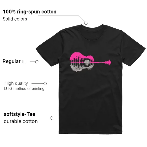 Guitar Shirt for Nike KD 4 Aunt Pearl Sneaker Features