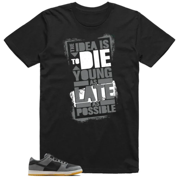 Die Young MatchShirt to Style Nike SB Dunk Low Dark Smoke Grey