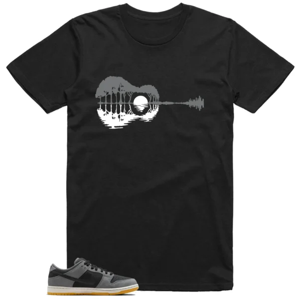 Guitar Shirt for Nike SB Dunk Low Dark Smoke Grey Sneaker