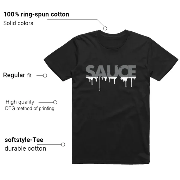 Sauce Tee to Match Your Nike SB Dunk Low Dark Smoke Grey Features