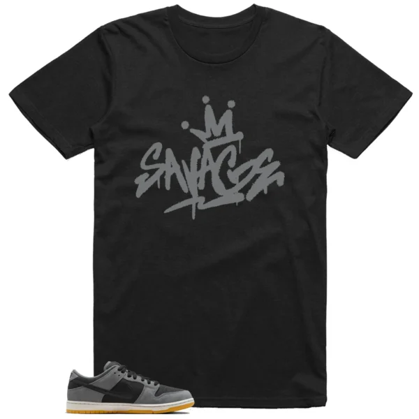 Savage Style Shirt for Nike SB Dunk Low Dark Smoke Grey Lovers