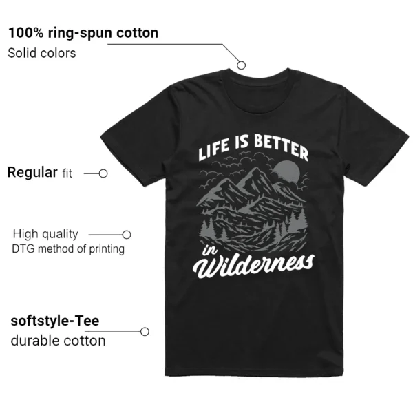 Wilderness Tee - Perfect with Nike SB Dunk Low Dark Smoke Grey Features