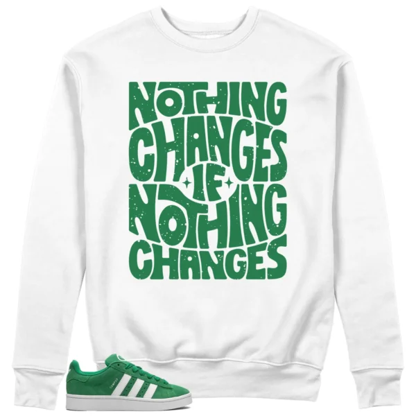 adidas Campus 00s Green Cloud White Style: Nothing Changes Sweat