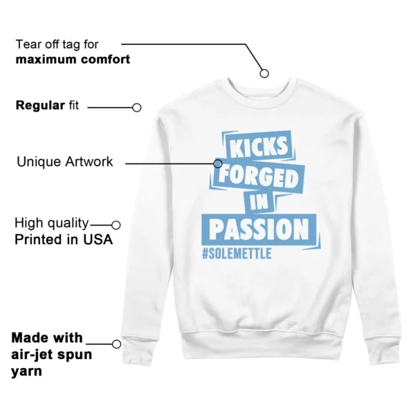 Passion Kicks Sweatshirt - Perfect Match for Jordan 11 Legend Blue Features