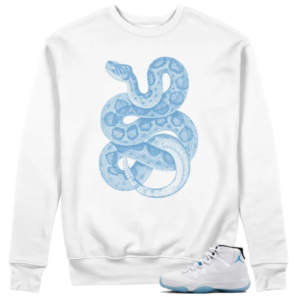 Python Snake Sweatshirt for Jordan 11 Legend Blue Sneaker