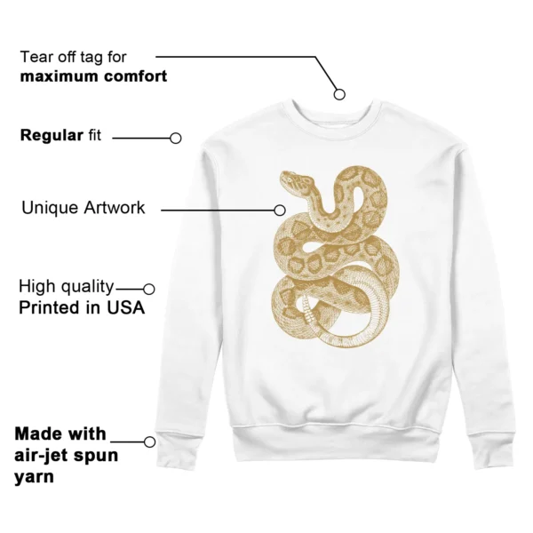 Python Snake Sweatshirt for Nike Dunk Low Be the 1 Sneaker Features