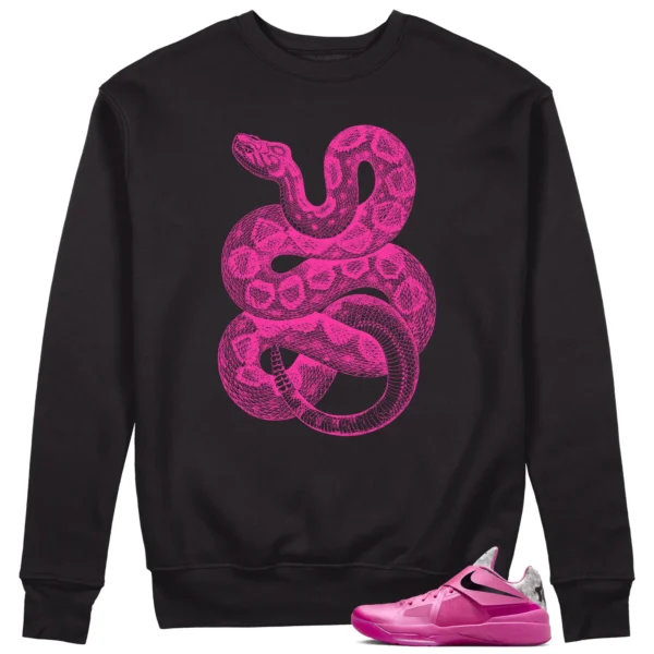 Python Snake Sweatshirt for Nike KD 4 Aunt Pearl Sneaker