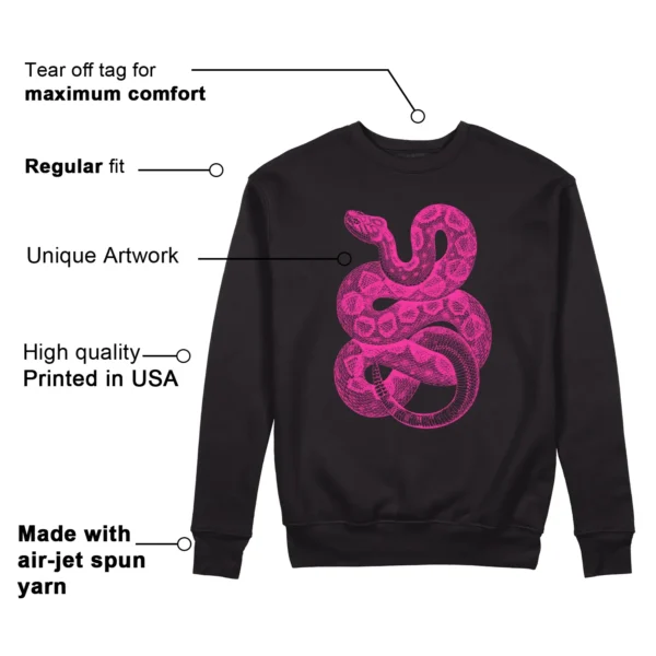 Python Snake Sweatshirt for Nike KD 4 Aunt Pearl Sneaker Features