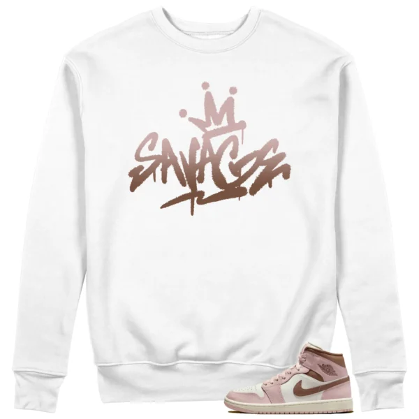 Savage Style Sweatshirt for Air Jordan 1 Mid Neapolitan Lovers