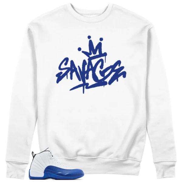 Savage Style Sweatshirt for Air Jordan 12 Blueberry Lovers