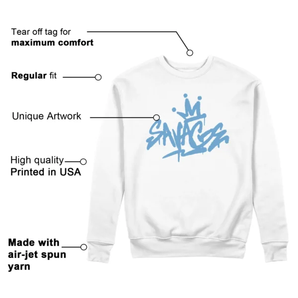 Savage Style Sweatshirt for Jordan 11 Legend Blue Lovers Features