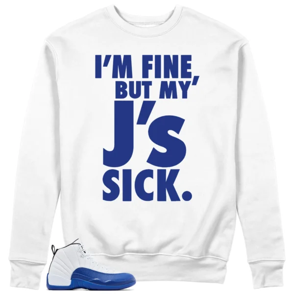 Air Jordan 12 Blueberry Lovers' Sick J's Sweatshirt