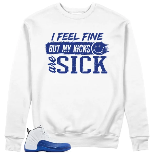 Air Jordan 12 Blueberry Match: Sick Kicks Sweatshirt