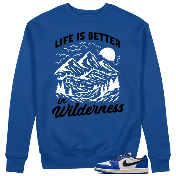 Wilderness Sweat - Perfect with Air Jordan 1 Low Game Royal