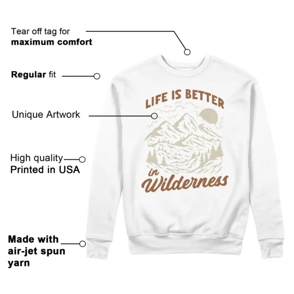 Wilderness Sweat - Perfect with Jordan 1 Low SE Sail Archaeo Brown Features