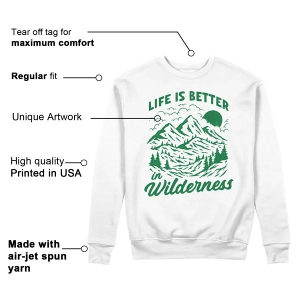 Wilderness Sweat - Perfect with adidas Campus 00s Green Cloud White Features