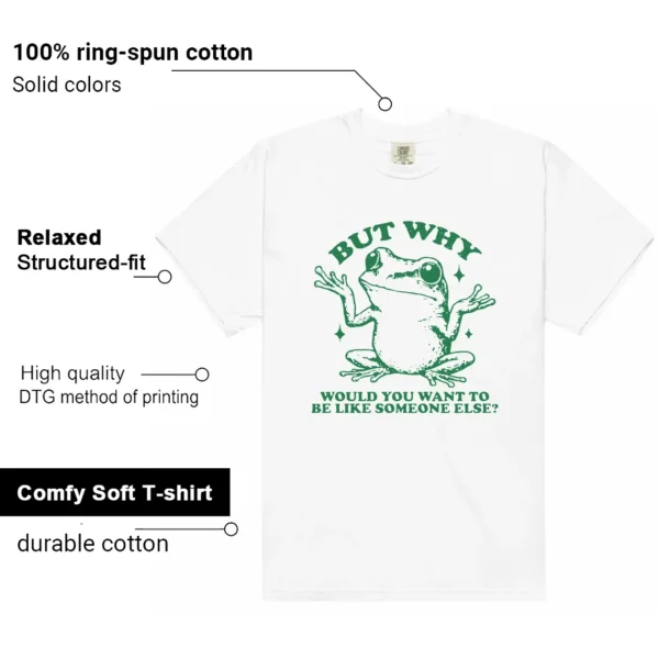 Funny But Why Shirt for adidas Campus 00s Green Cloud White Features