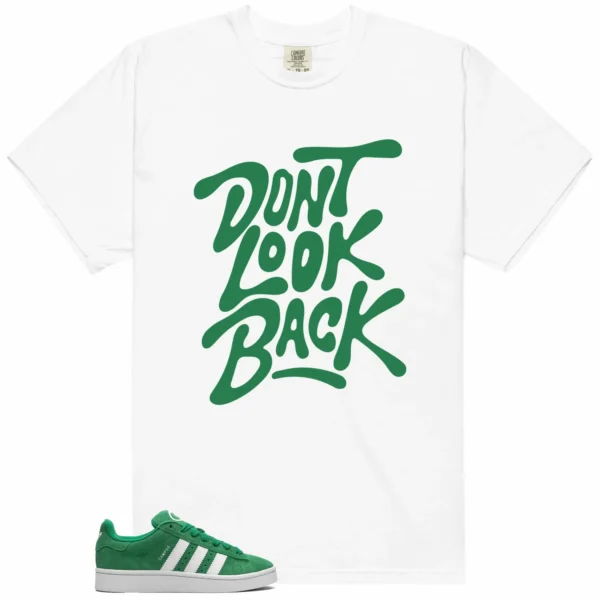 adidas Campus 00s Green Cloud White Style: Don't Look Back Shirt