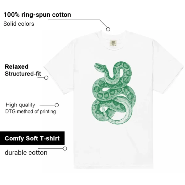 Python Snake Shirt for adidas Campus 00s Green Cloud White Sneaker Features