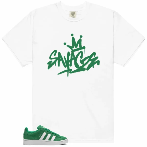 Savage Style Shirt for adidas Campus 00s Green Cloud White Lovers