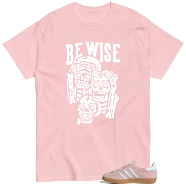 Adidas Gazelle Indoor Sandy Pink 'Be Wise' Matching Shirt