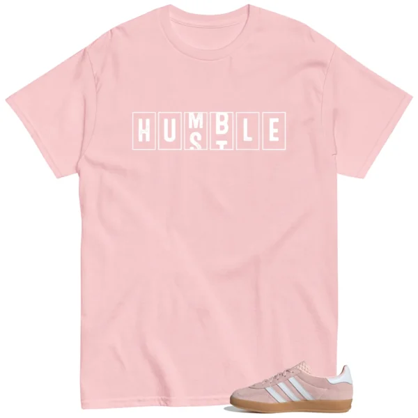 Adidas Gazelle Indoor Sandy Pink - Hustle Humble T-Shirt