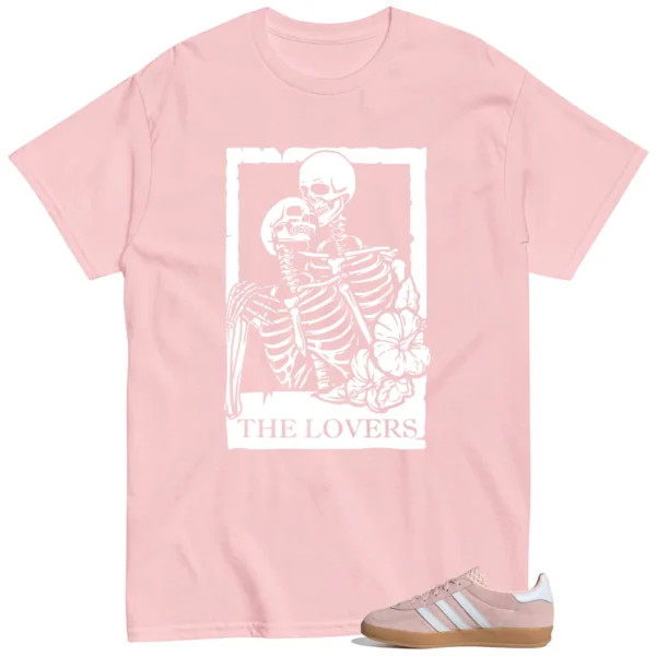 Lovers Tee for Adidas Gazelle Indoor Sandy Pink Sneakers