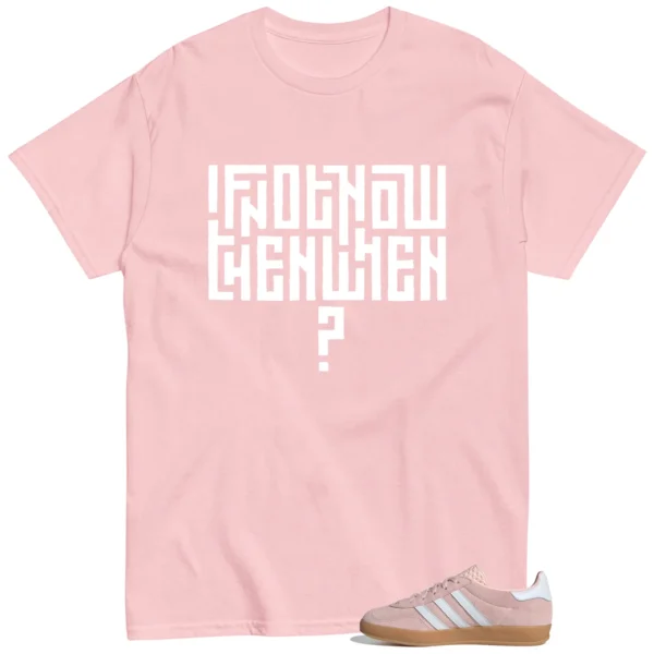 Adidas Gazelle Indoor Sandy Pink Style T-shirt Motivational Graphic