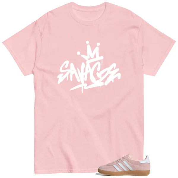 Savage Style Shirt for Adidas Gazelle Indoor Sandy Pink Lovers