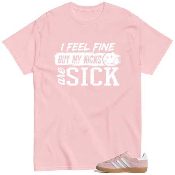 Adidas Gazelle Indoor Sandy Pink Match: Sick Kicks Shirt