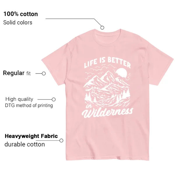 Wilderness Tee - Perfect with Adidas Gazelle Indoor Sandy Pink Features