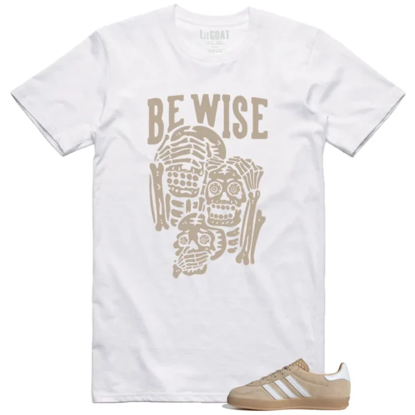 Adidas gazelle Indoor Magic Beige 'Be Wise' Matching Shirt