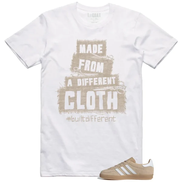 Built Different Tee for Adidas gazelle Indoor Magic Beige