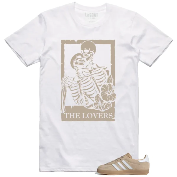 Lovers Tee for Adidas gazelle Indoor Magic Beige Sneakers