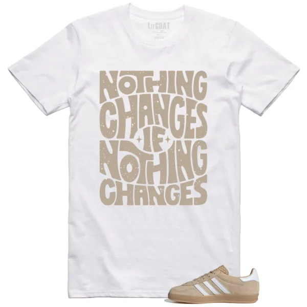 Adidas gazelle Indoor Magic Beige Style: Nothing Changes Tee