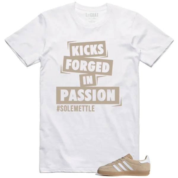 Passion Kicks Tee - Perfect Match for Adidas gazelle Indoor Magic Beige