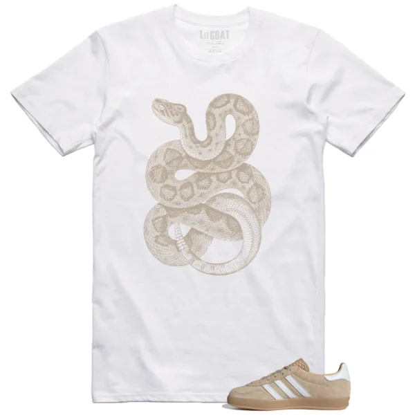 Python Snake Shirt for Adidas gazelle Indoor Magic Beige Sneaker