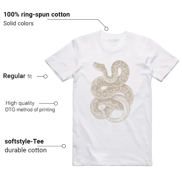 Python Snake Shirt for Adidas gazelle Indoor Magic Beige Sneaker Features